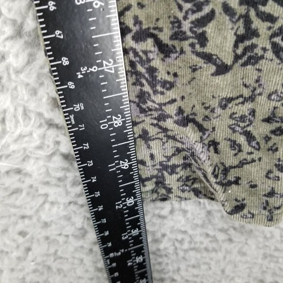 Pilcro Jeans Womens 28 Serif Olive Green Camo Print Corduroy Skinny Stretch - Picture 8 of 15
